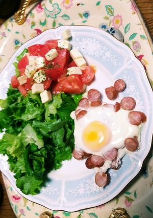 お父さんが作った✨ウインナーの花の卵焼き-レシピのメイン写真