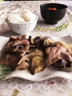 豚肉とナスのこってりやみつきしょうが炒め-レシピのメイン写真