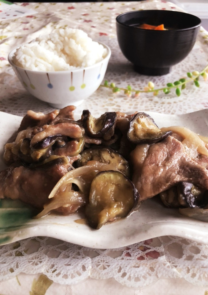 豚肉とナスのこってりやみつきしょうが炒め-レシピのメイン写真