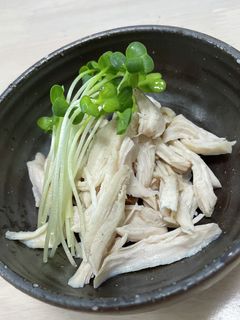 レンジで簡単!!蒸し鶏-レシピのメイン写真