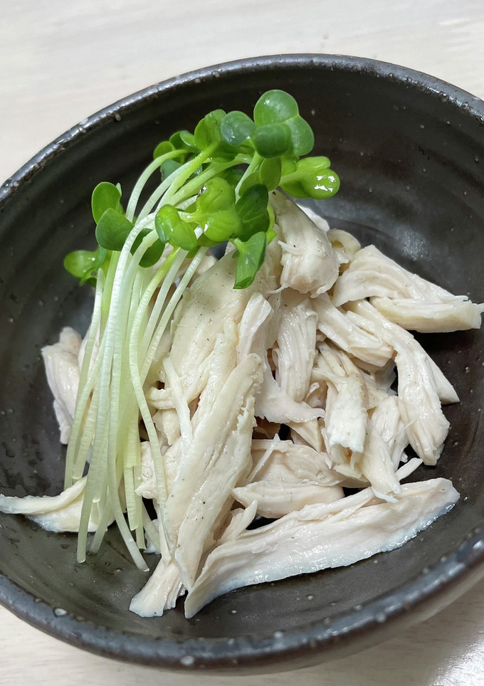 レンジで簡単！！蒸し鶏-レシピのメイン写真