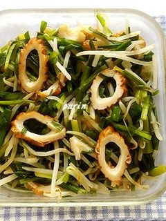 レンジで簡単!もやしとニラの中華和え-レシピのメイン写真