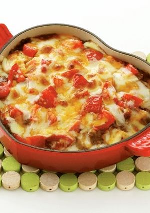 じゃがいもとトマトの麻婆グラタン-レシピのメイン写真