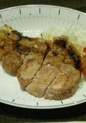 減塩　豚ロース肉のステーキ-レシピのメイン写真