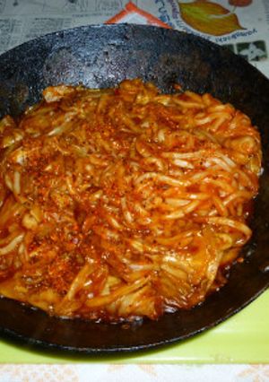 キャベツたっぷりのナポリタン焼きうどん-レシピのメイン写真
