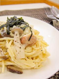きのことチキンの和風クリームパスタ-レシピのメイン写真