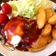 ロコモコ丼♪市販冷凍ハンバーグを使って♪