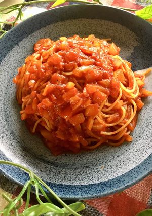 市販のトマトピューレで簡単パスタ-レシピのメイン写真