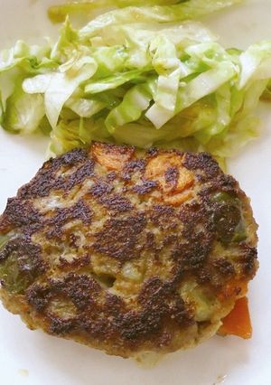 野菜たっぷりハンバーグ-レシピのメイン写真
