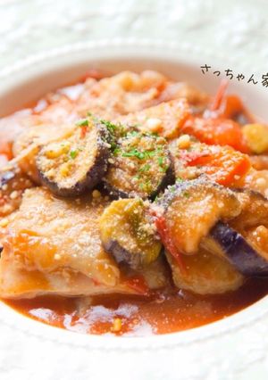 チキンとナスのトマト煮込み-レシピのメイン写真