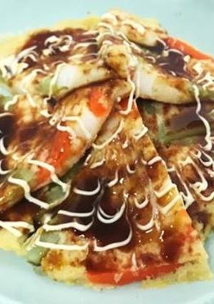 介護食　お好み焼き-レシピのメイン写真