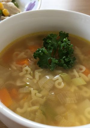 ドイツ人ティーネのパスタスープ♥-レシピのメイン写真