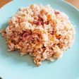 いか塩辛とキャベツの芯で☆絶品チャーハン