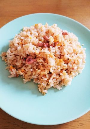 いか塩辛とキャベツの芯で☆絶品チャーハン-レシピのメイン写真