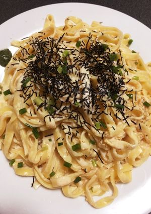たくさんのめんたいバターのスパゲティ-レシピのメイン写真