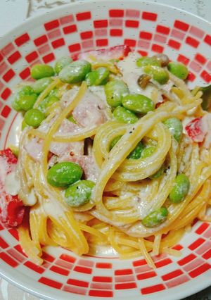 ワンポットで！簡単レモンクリームパスタ☆-レシピのメイン写真