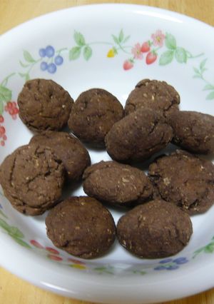 サクサク♪ココア味のおからクッキ-♪-レシピのメイン写真