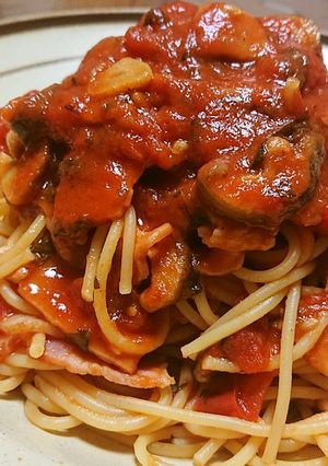 絶品！冷蔵庫にあるもので作るトマトパスタ-レシピのメイン写真
