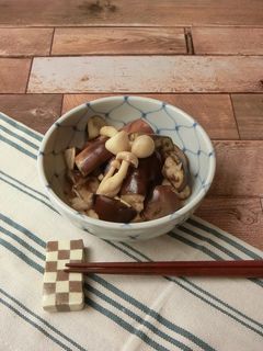 レンジで簡単★きのことナスのめんつゆ漬け-レシピのメイン写真