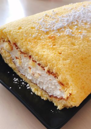 ふわもち♡米粉のチーズロールケーキ-レシピのメイン写真