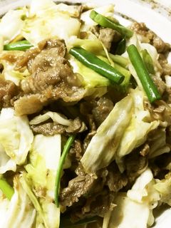 焼き肉のタレで☆牛キャベツの甘辛炒め-レシピのメイン写真