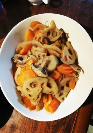 蓮根椎茸人参炒め煮★☆-レシピのメイン写真