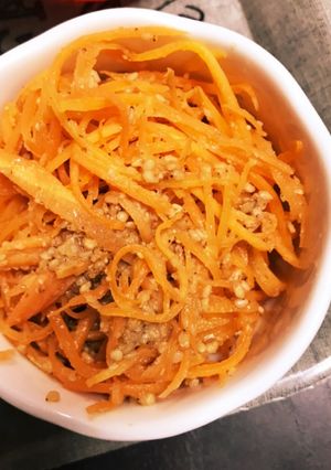 スピード副菜！人参のバター胡麻和え-レシピのメイン写真