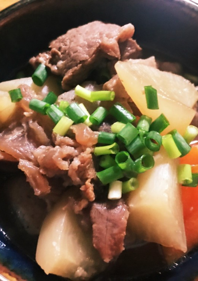簡単 牛すじと根菜の煮込み-レシピのメイン写真