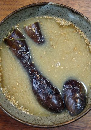 滋賀の泥亀汁（茄子の味噌汁風）-レシピのメイン写真