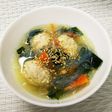 鶏だんごの春雨スープ