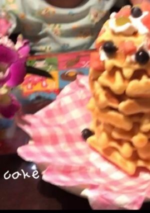 ワッフルケーキ 赤ちゃんにも-レシピのメイン写真