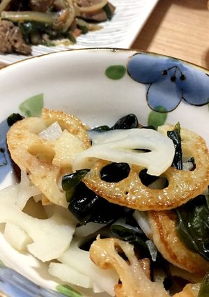 香ばしプラス☆レンコンとわかめの酢の物☆-レシピのメイン写真