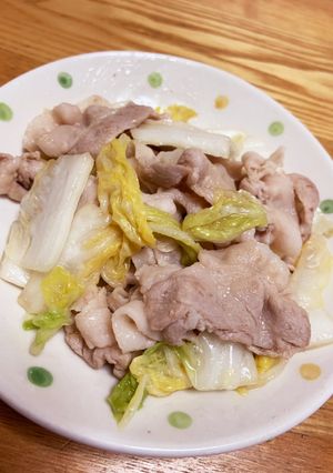 辛くない豚キムチ☆白菜漬けの豚バラ炒め-レシピのメイン写真