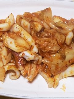 イカとキムチ炒めの基本と応用-レシピのメイン写真