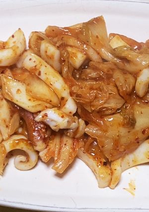 イカとキムチ炒めの基本と応用-レシピのメイン写真