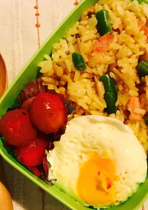 カレーピラフ弁当-レシピのメイン写真