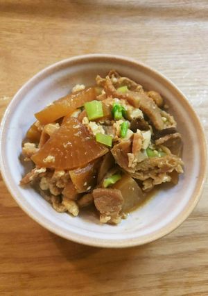 大根 豆腐 豚肉 けんちょう 炒り豆腐-レシピのメイン写真