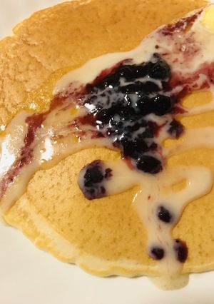 簡単パンケーキ●B＆Rブルーベリージャム-レシピのメイン写真