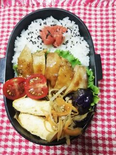 高校男子弁当♡鶏の照り焼き8/29-レシピのメイン写真
