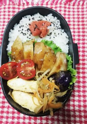 高校男子弁当♡鶏の照り焼き8/29-レシピのメイン写真