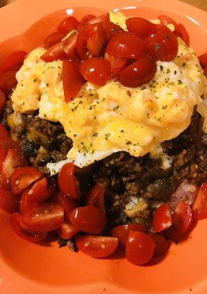 ペースト活用●オムレツ風キーマカレー-レシピのメイン写真