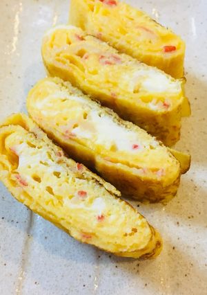 かにかまで☆かに玉風卵焼き-レシピのメイン写真