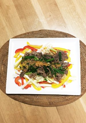 牛肉の韓国風サラダ-レシピのメイン写真