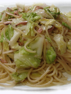 簡単!いかの塩辛とキャベツのパスタ-レシピのメイン写真