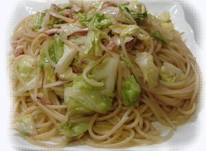 簡単！いかの塩辛とキャベツのパスタ-レシピのメイン写真