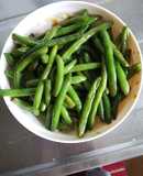 いんげん豆のしょうが醤油炒め