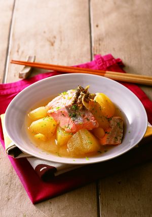 秋鮭のふんわり甘酒煮-レシピのメイン写真