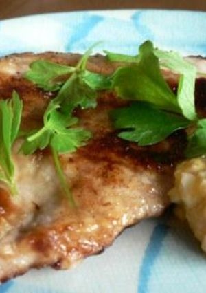 豚ロース肉のソテー＆卵ソース-レシピのメイン写真