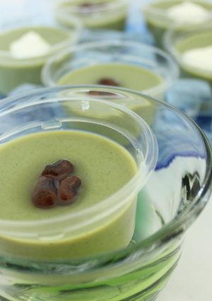 卵と牛乳を使わない♪桑抹茶プリン-レシピのメイン写真