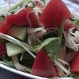 水菜とトマトのオリ-ブドレッシング和え☆